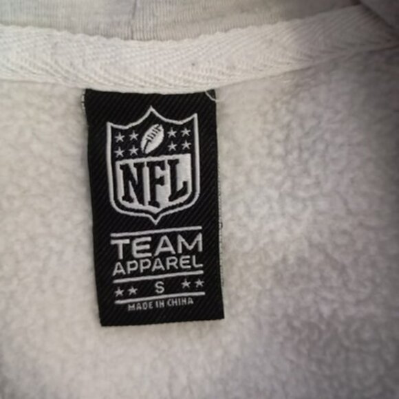 New Orleans Saints NFL Team Apparel Gray Hoodie S Fleece Mens - Picture 2 of 11